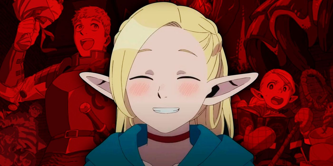 Custom Image of a smiling Elf woman from Netflix's Delicious in Dungeon.