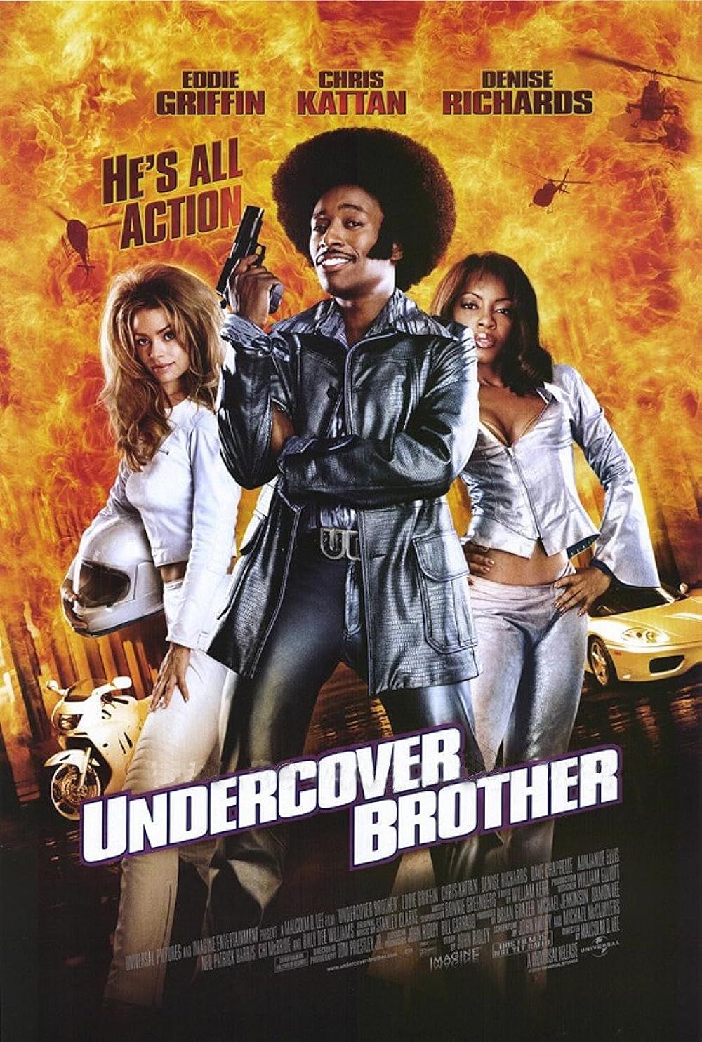 Denise Richards, Aunjanue Ellis-Taylor, and Eddie Griffin in Undercover Brother movie poster