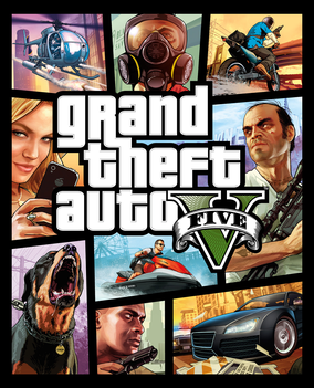 Grand Theft Auto V video game poster