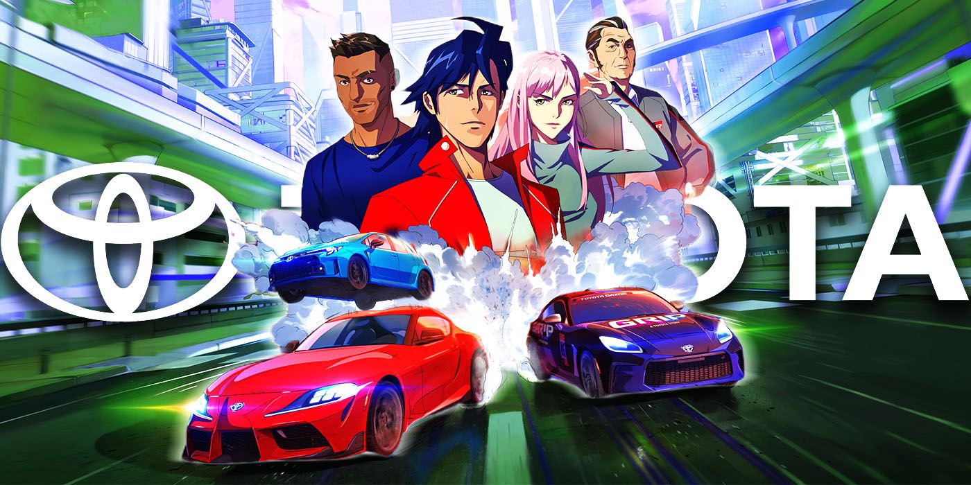 The anime series GRIP by Toyota with the car company's official logo