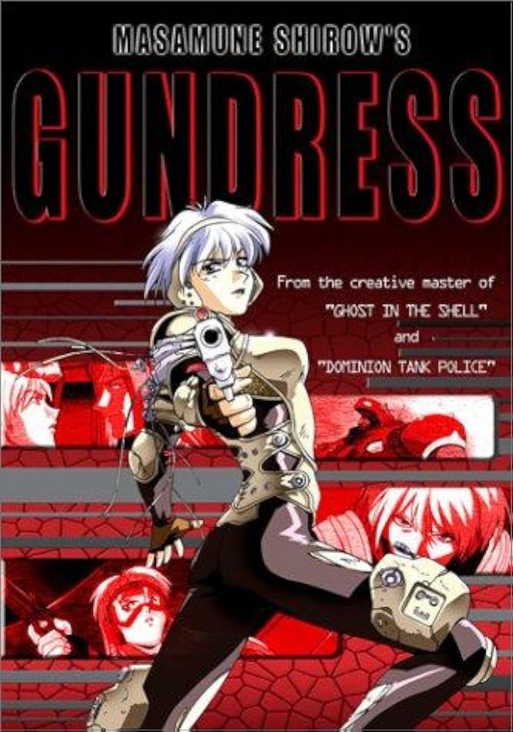 Alissa points a gun towards the reader on the Gundress anime poster