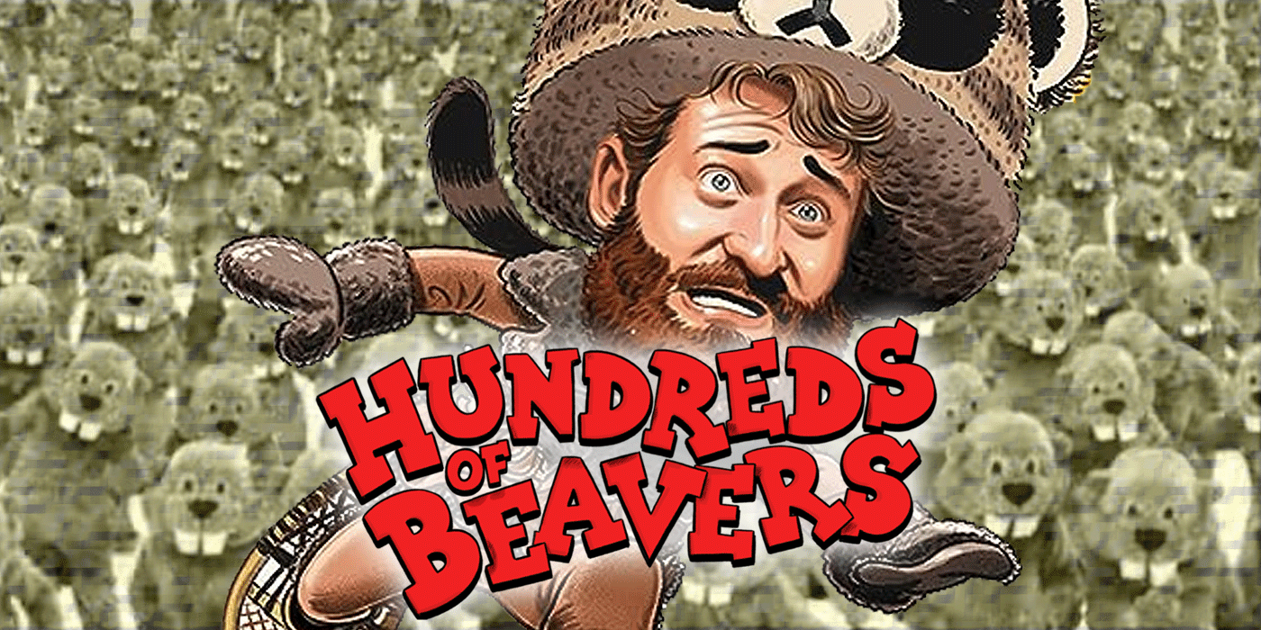 Jean runs from the beaver horde in Hundreds of Beavers