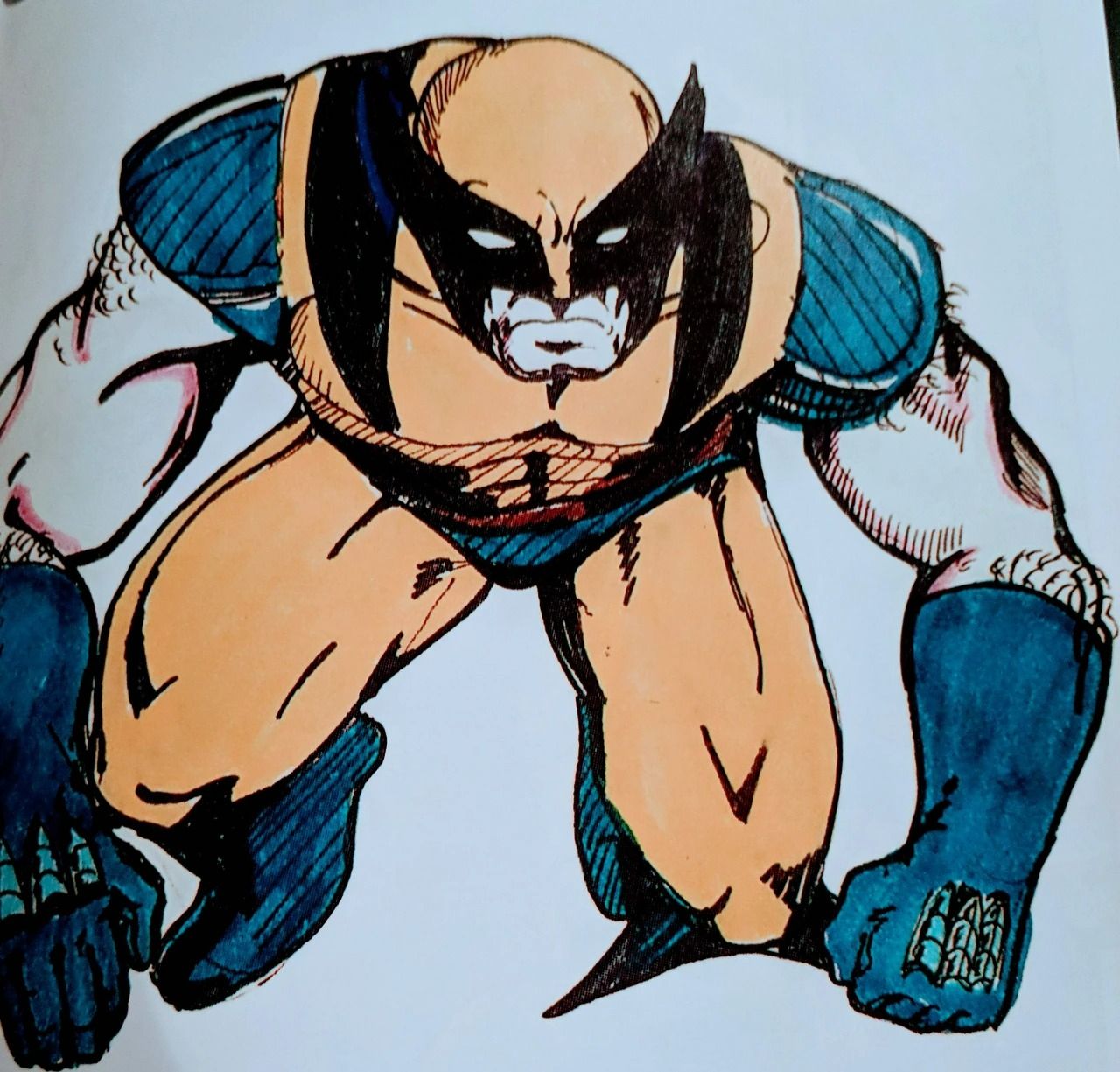 Un viejo dibujo de Wolverine realizado por Jim Lee en 1977.