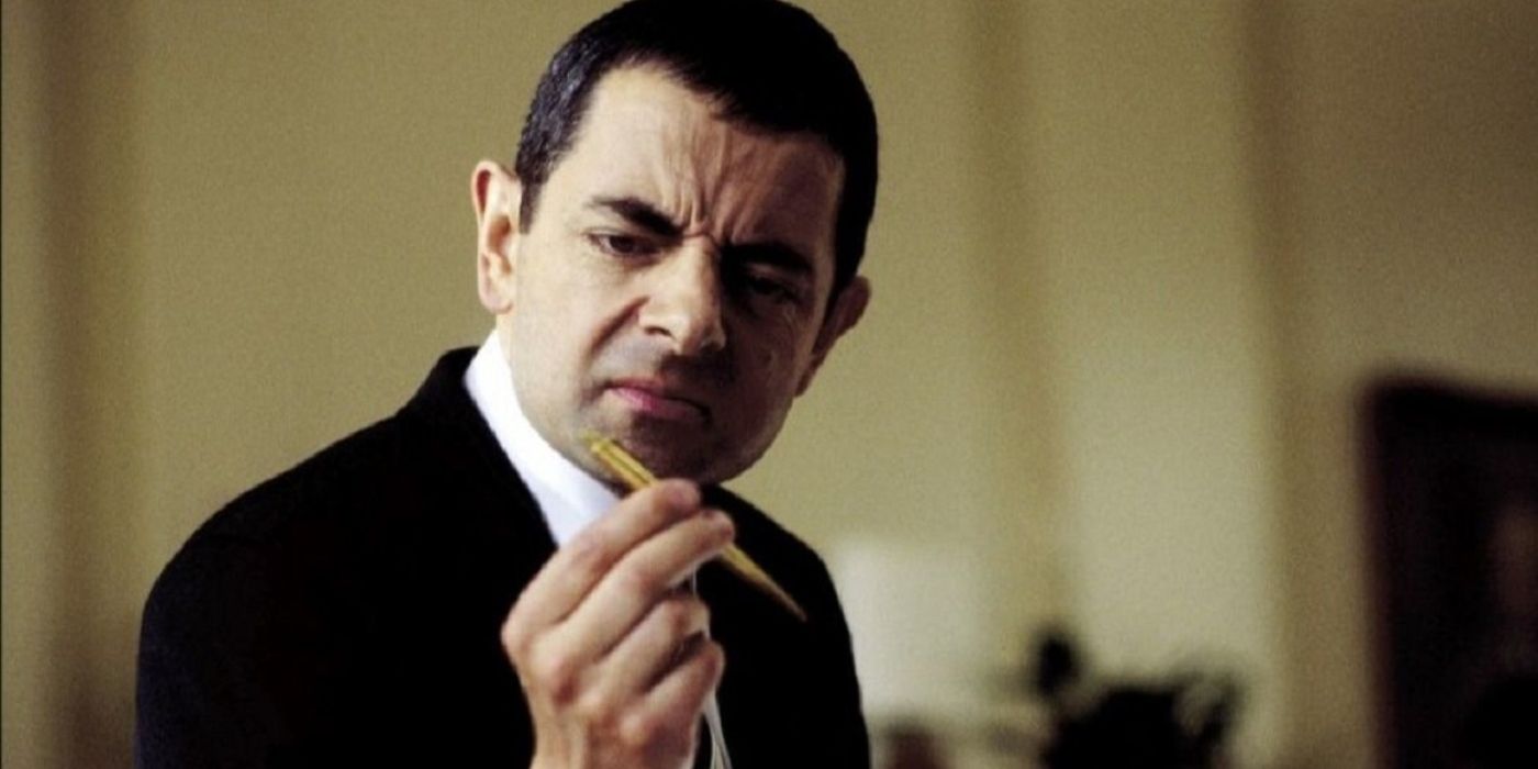 Johnny English looks confused in the titular film