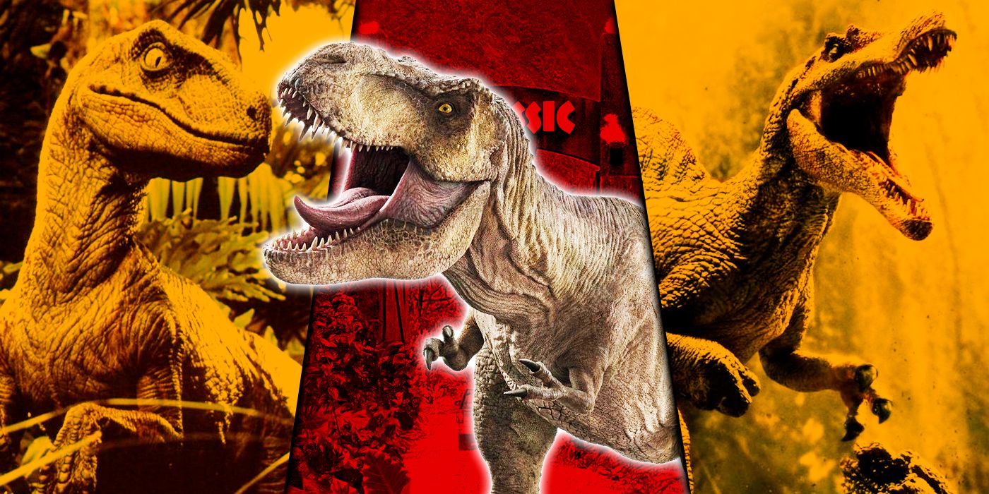 Jurassic Park T-Rex, Velociraptor and Spinosaurus