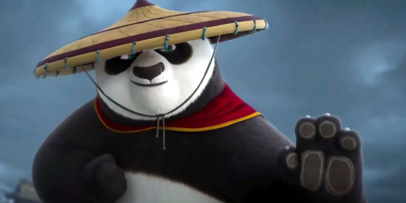 Po inviting an opponent to fight in Kung Fu Panda 4