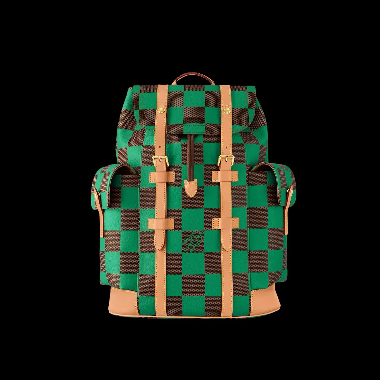 Louis Vuitton Christopher MM Backpack Damier Pop Green