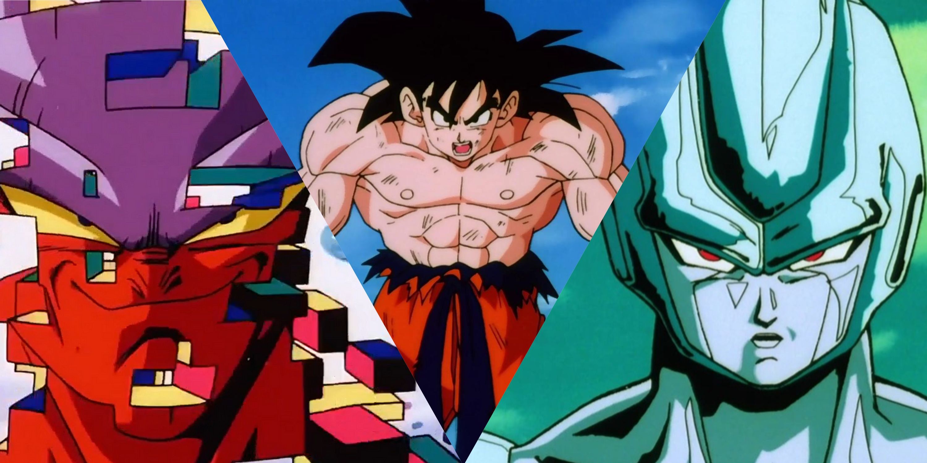 Janemba, Goku, and Cooler