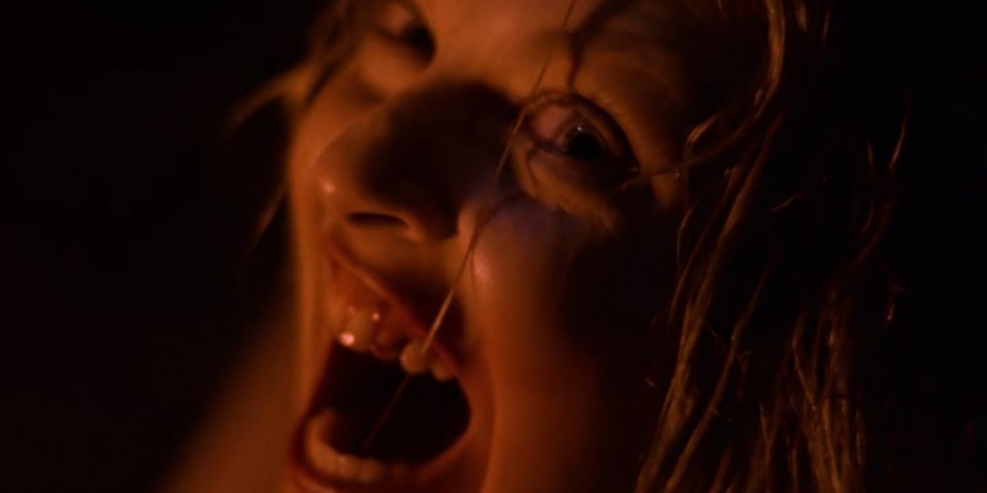 Laura Palmer screaming moments before her death in Twin Peaks Fire Walk With Me