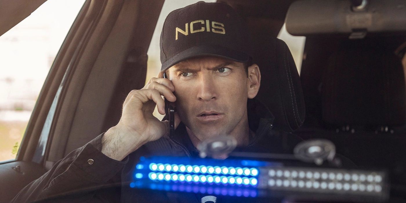 Christopher LaSalle (Lucas Black) talks on the phone in the car on NCIS: New Orleans.