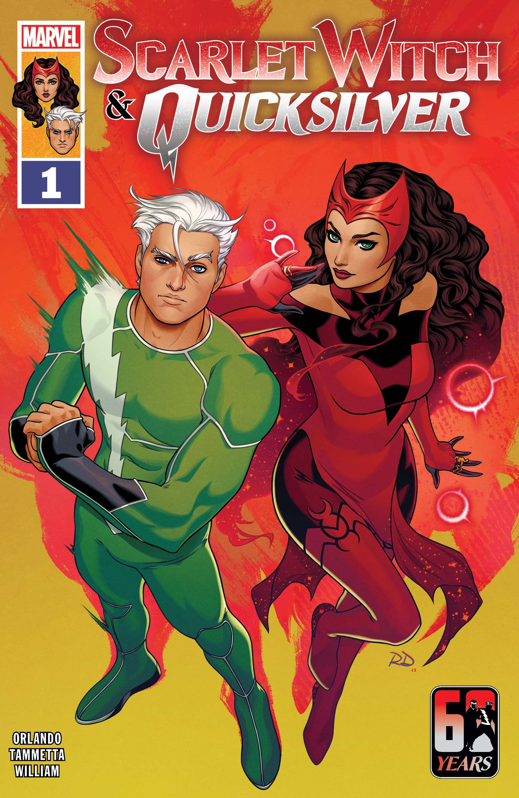Quicksilver and Scarlet Witch stand by each other in Scarlet Witch and Quicksilver