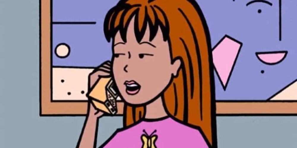 Quinn ao telefone em Daria da MTV