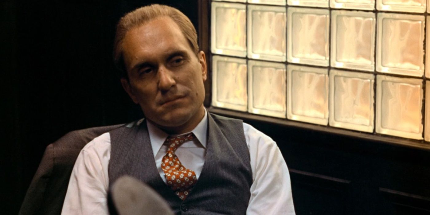 Robert Duvall playing Tom Hagen in The Godfather