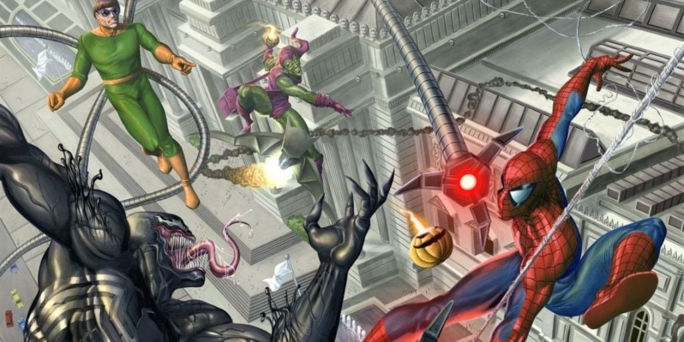 Spider-Man versus Doctor Octopus, Venom and Green Goblin