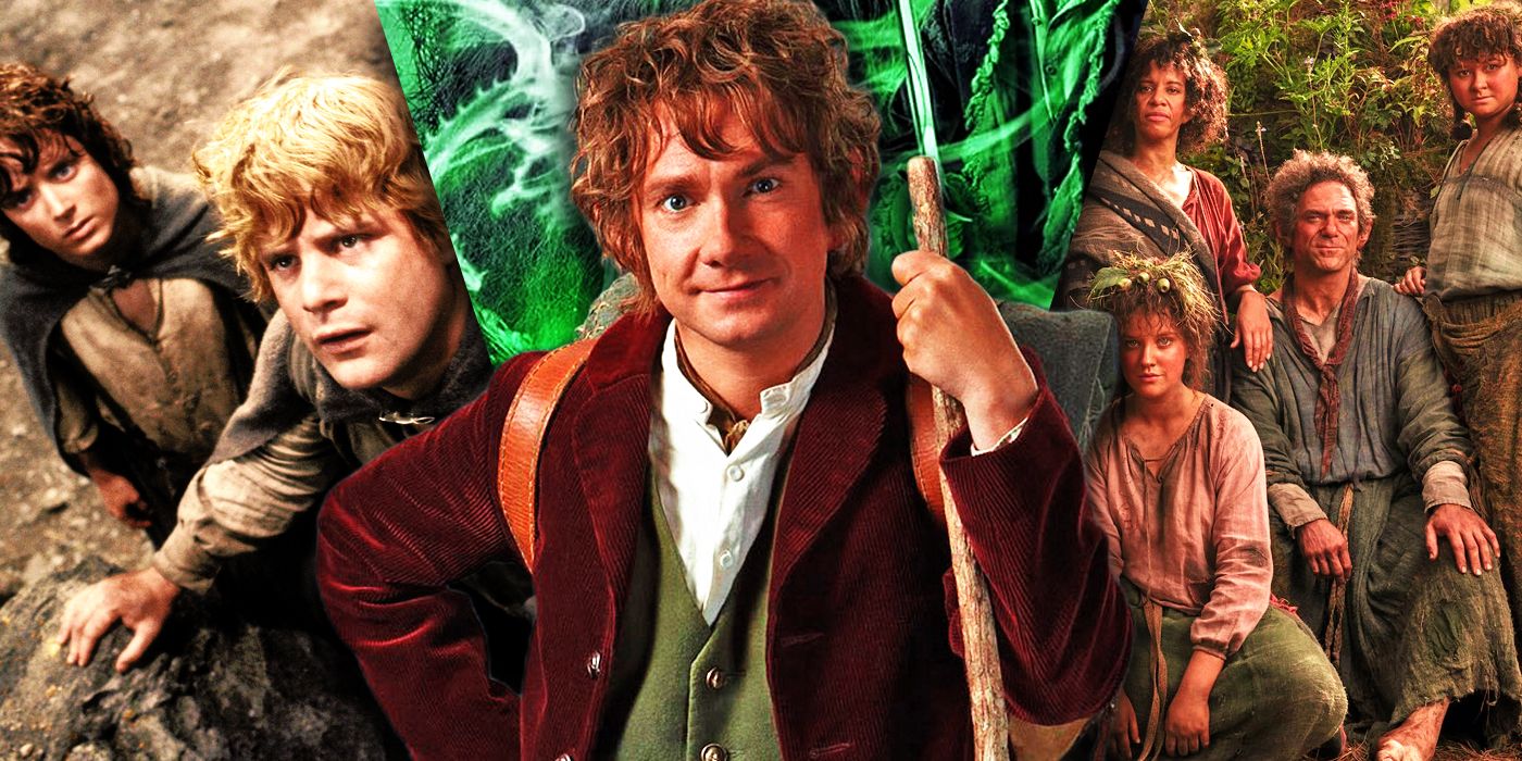 Split Images of Hobbits Lord of The RIngs