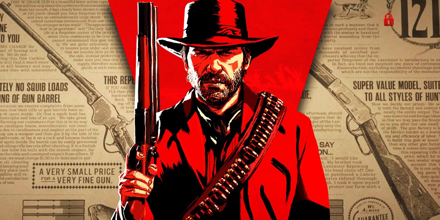Split Images of Red Dead Redemption Weapons