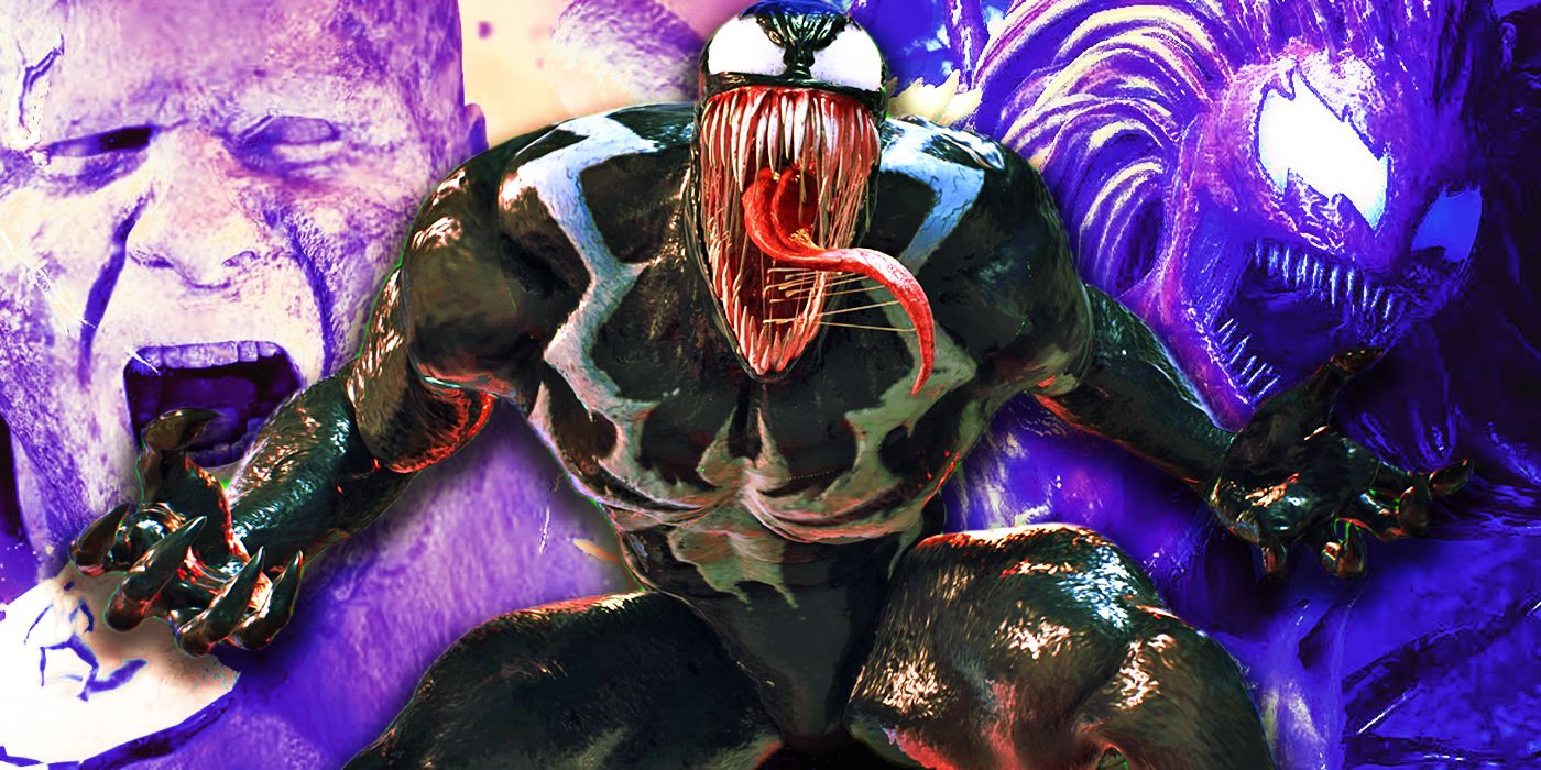 Split Images of Sandman, Venom, and Scream
