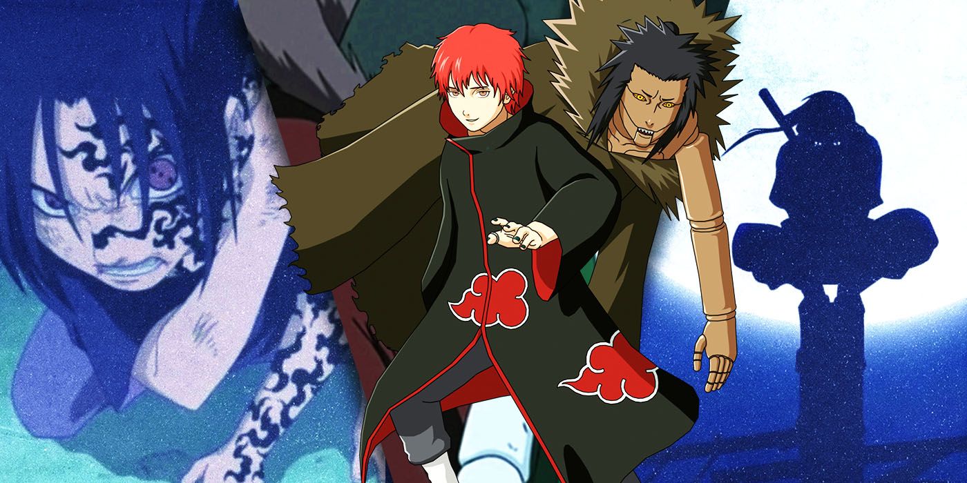 Split Images of Sasuke, Sasori, and Itachi