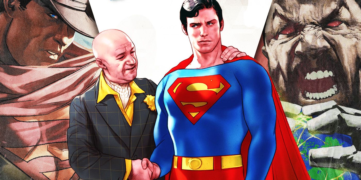 Split Images of Superman Vol 6, Superman '78, and Kneel Before Zod