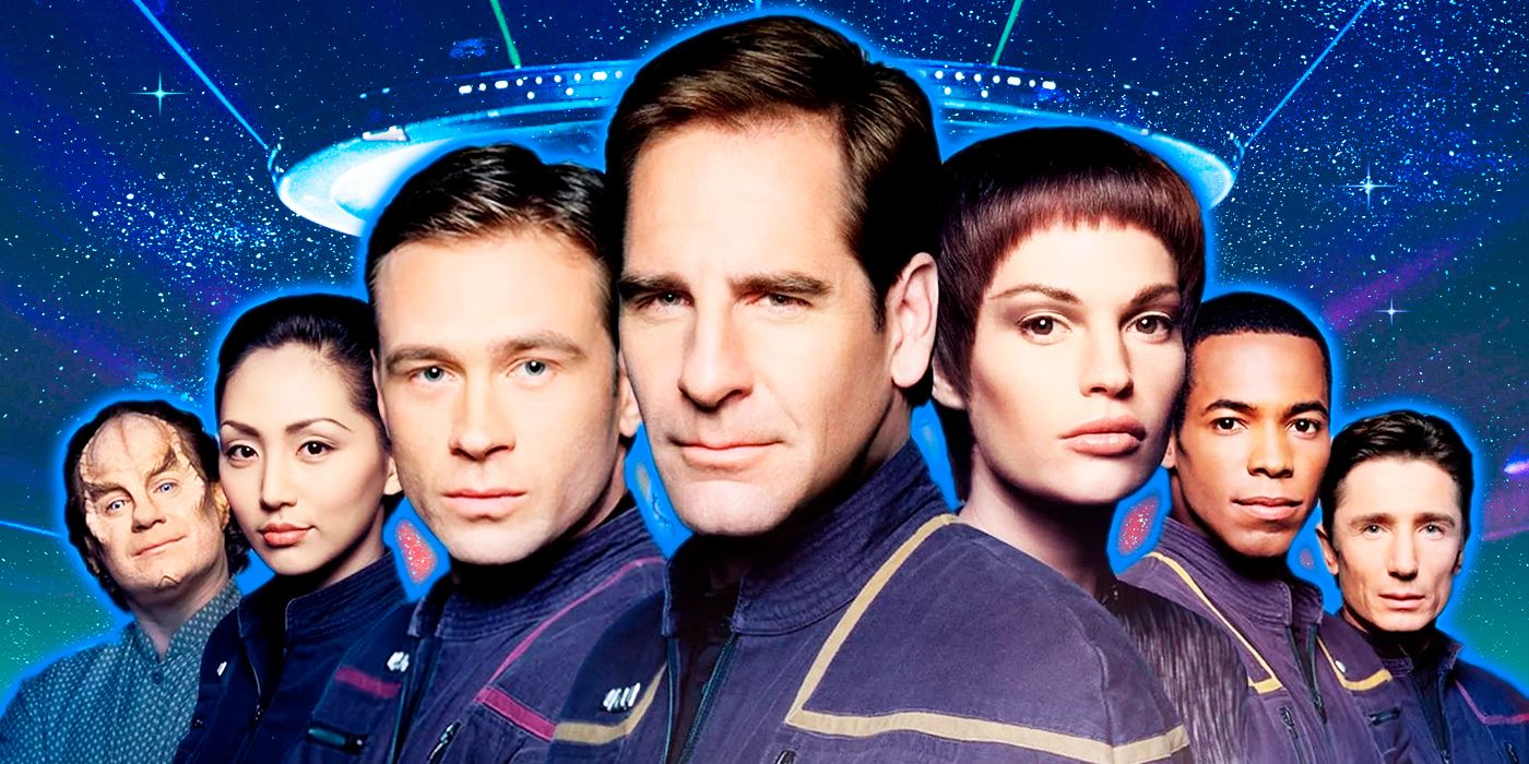 Star Trek Enterprise's main cast stand together