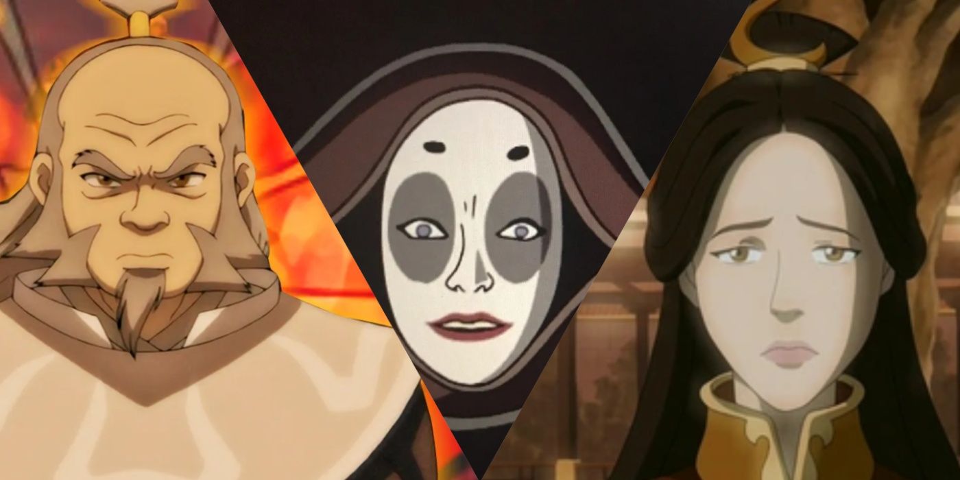 Iroh, Koh, and Ursa in Avatar the Last Airbender.