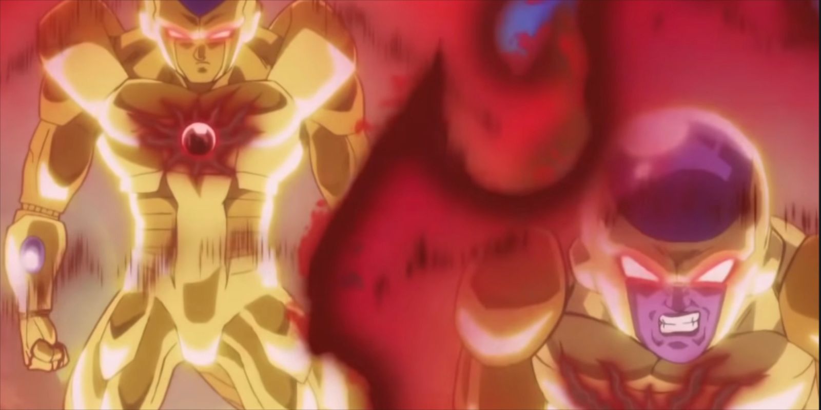 Golden Meta-Cooler e Golden Frieza lutam juntos em Super Dragon Ball Heroes.