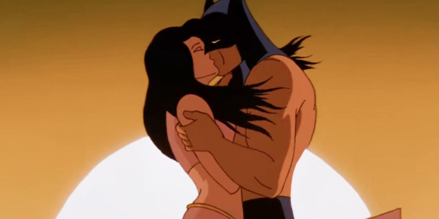 Talia e Batman em Batman, a série animada