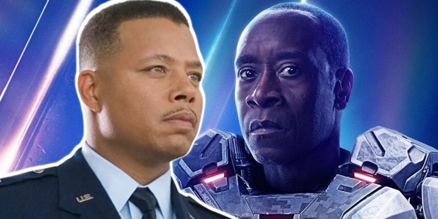Terrence Howard and Don Cheadle as War Machine