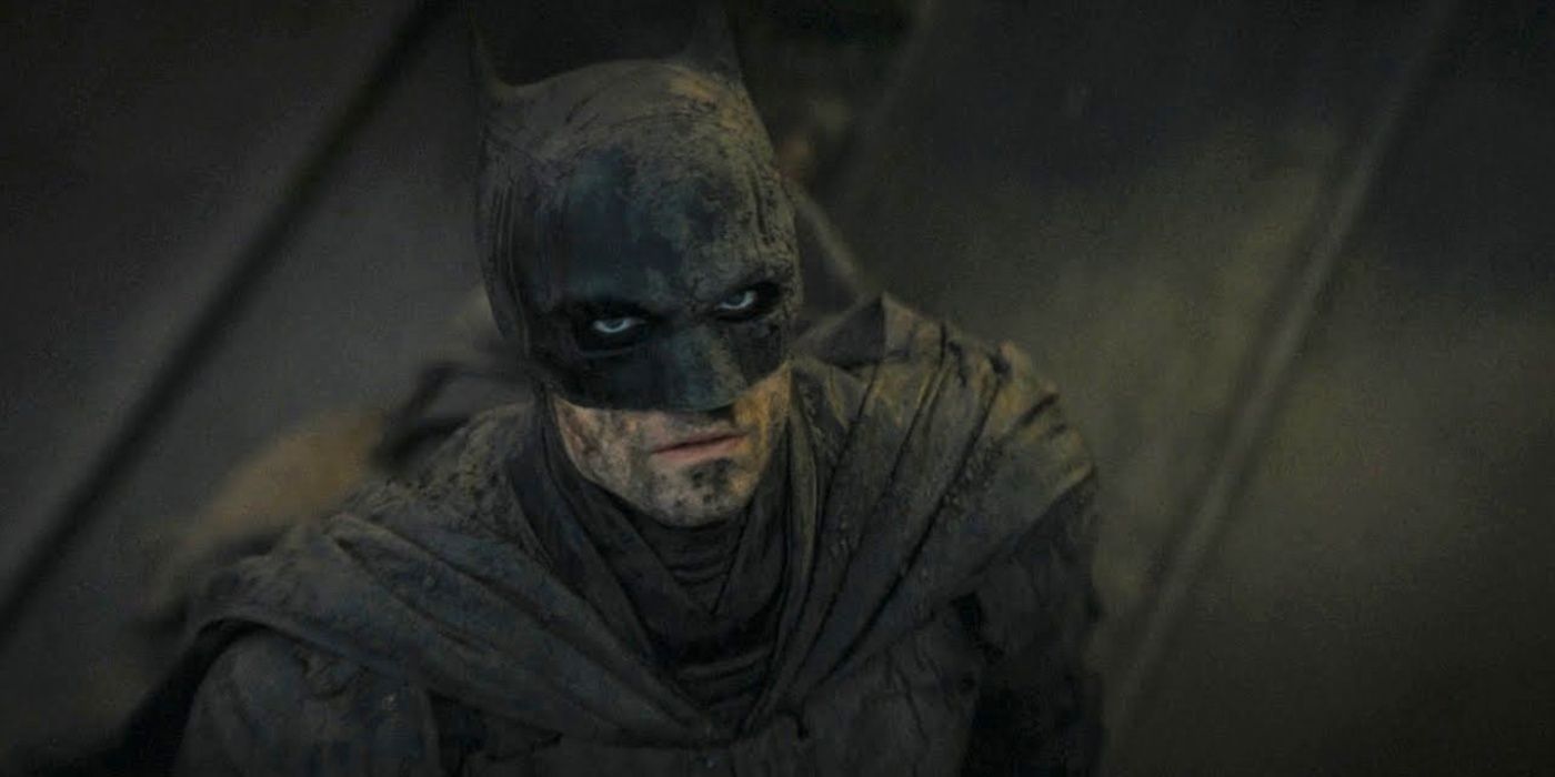 The Dark Knight is covered in mud and floodwaters in the ending of The Batman.