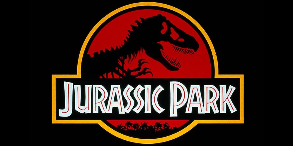 The Jurassic Park logo as seen in Jurassic Park