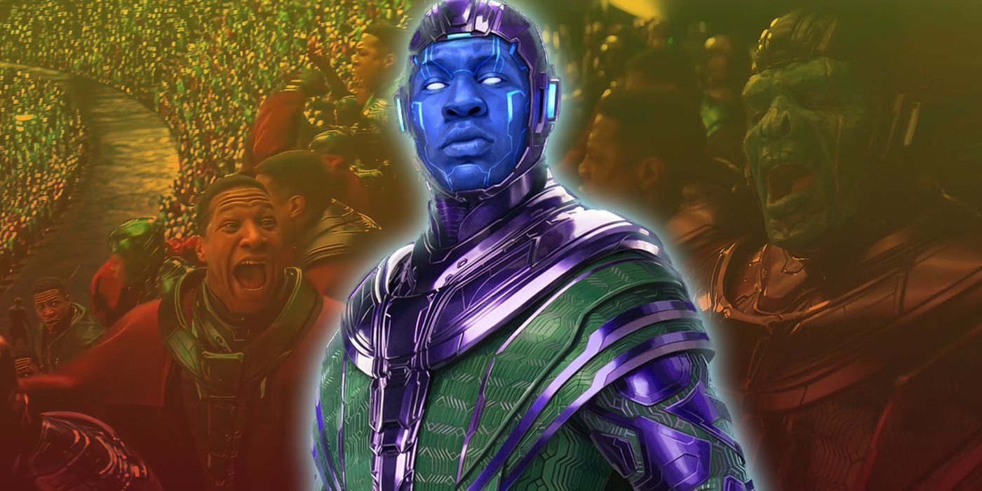 Kang the Conqueror in the MCU with the Council of Kangs in the background