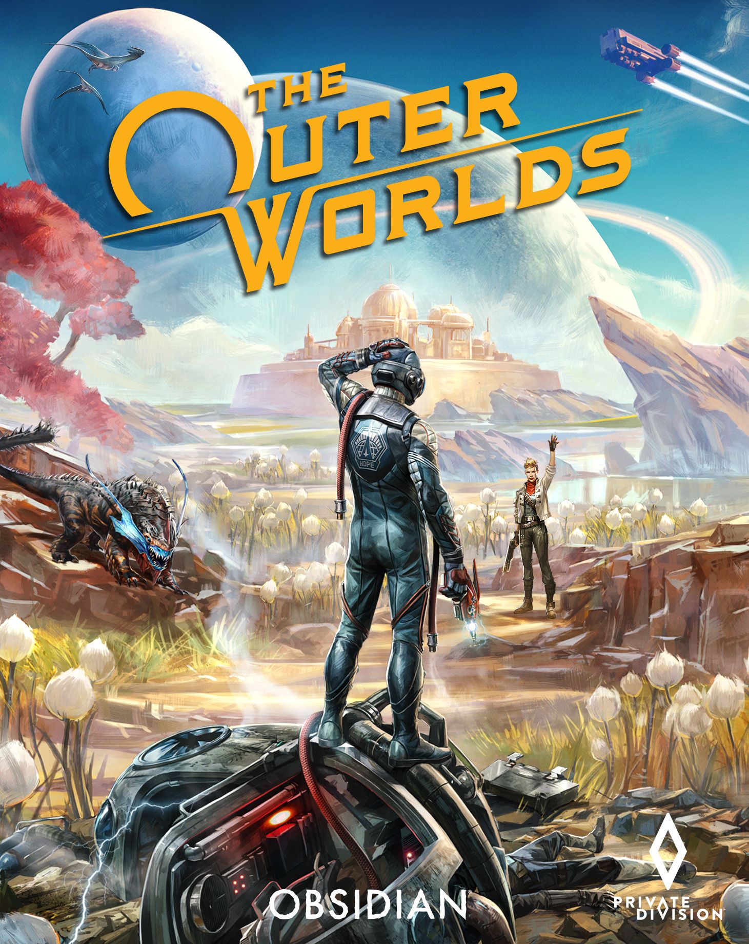 The Outer Worlds video game poster