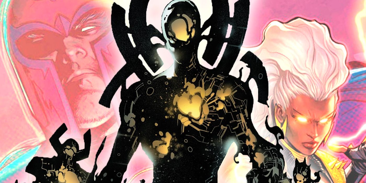 Dominion da Marvel Comics com Rogue e Magneto ao fundo