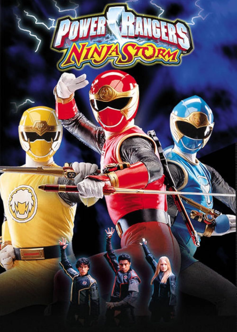 The whole team in the poster of Power Rangers Ninja Storm
