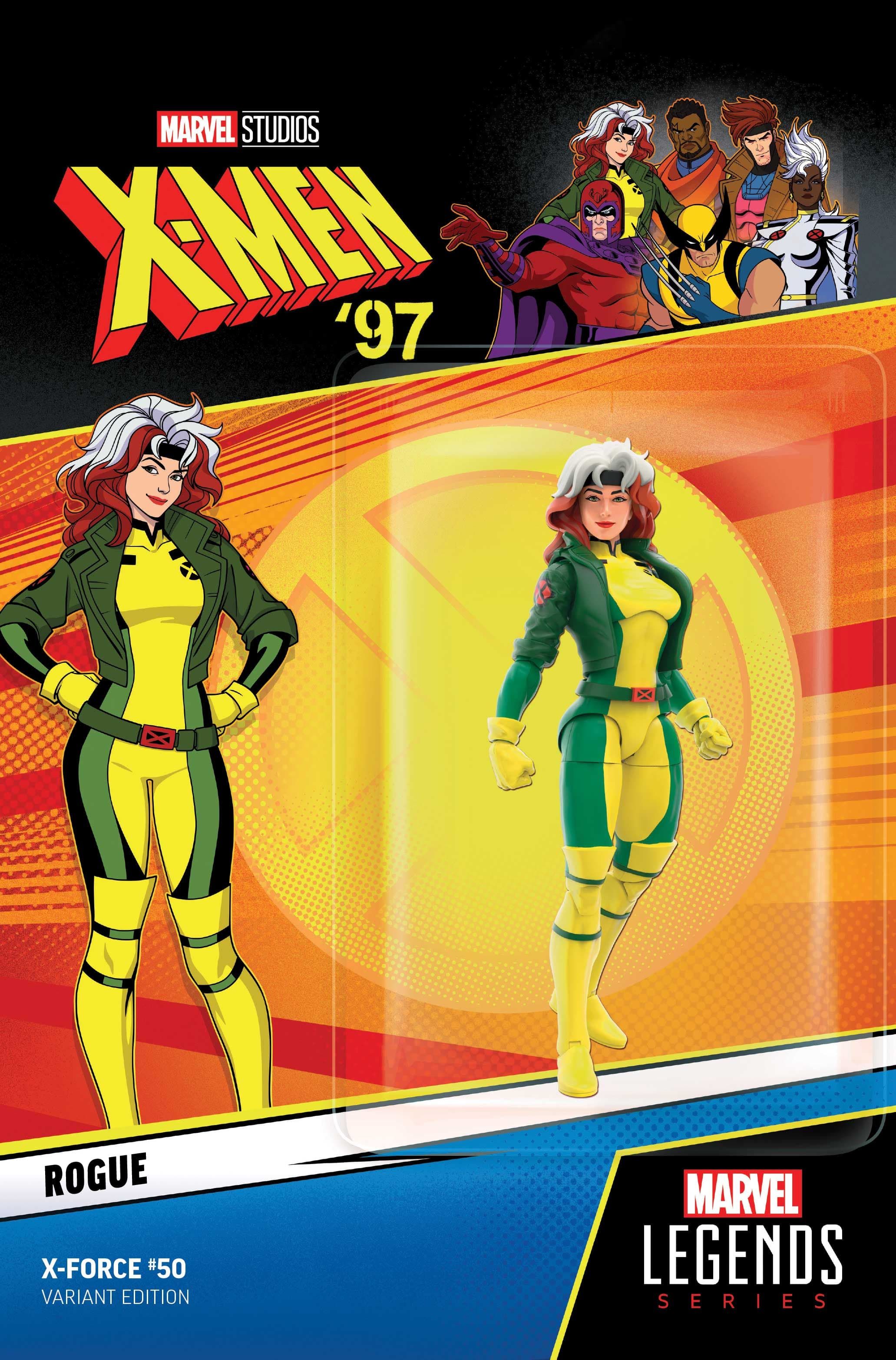 Capa variante de boneco de ação X-Force #50 X-Men 97