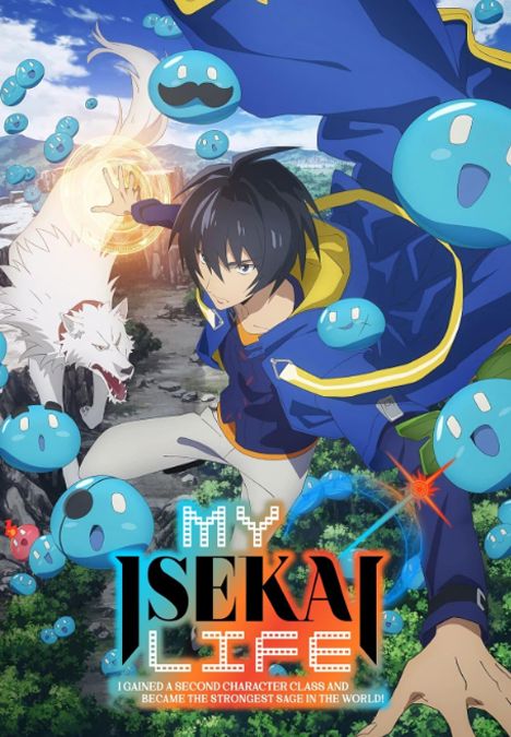 Yuji Sano on the cover the My Isekai Life anime 