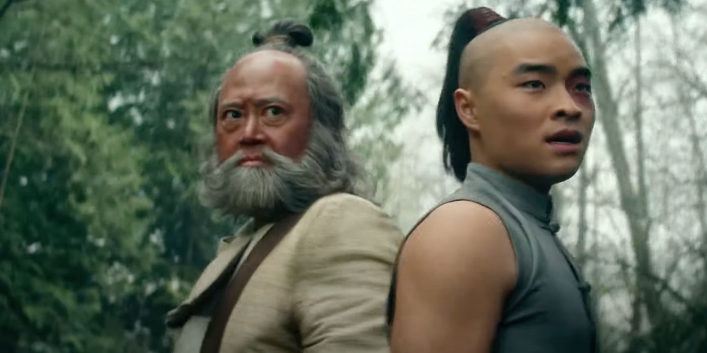 Zuko luta com Iroh em Avatar: O Último Mestre do Ar