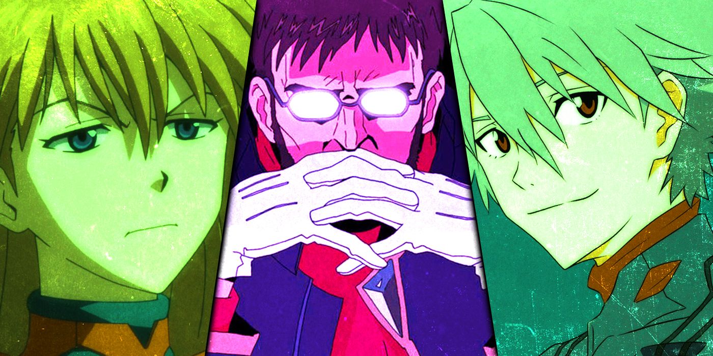 Asuka Langley, Gendo Ikari and Kaworu Nagisa from Neon Genesis Evangelion