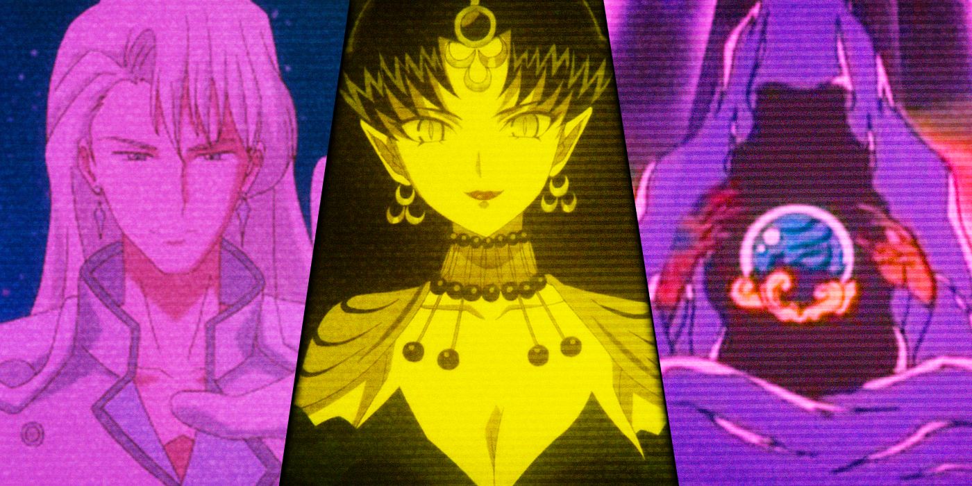 Kunzite, Queen Nehelenia and Wiseman from Sailor Moon