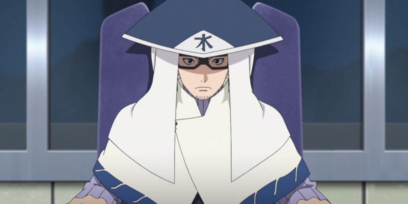 Chojūro sits in a Kage meeting in the Boruto anime
