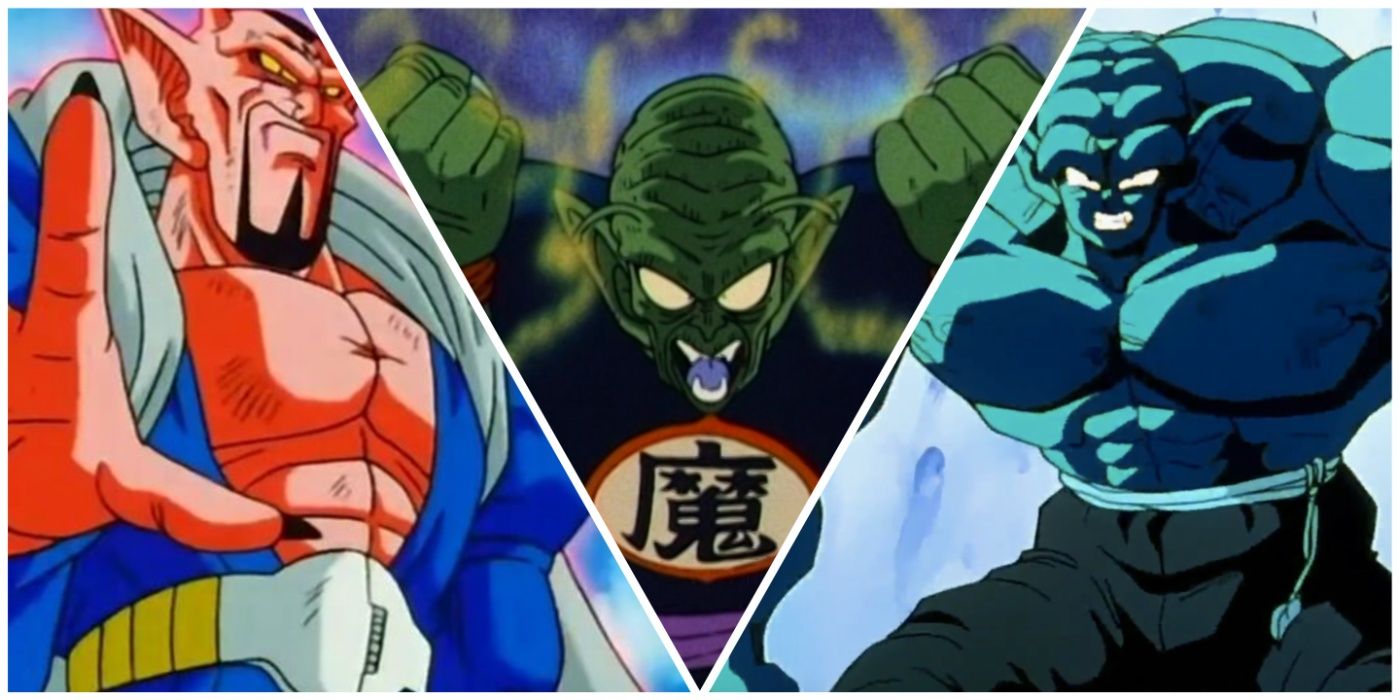 Dabura, Demon King Piccolo, and Garlic Jr from Dragon Ball.