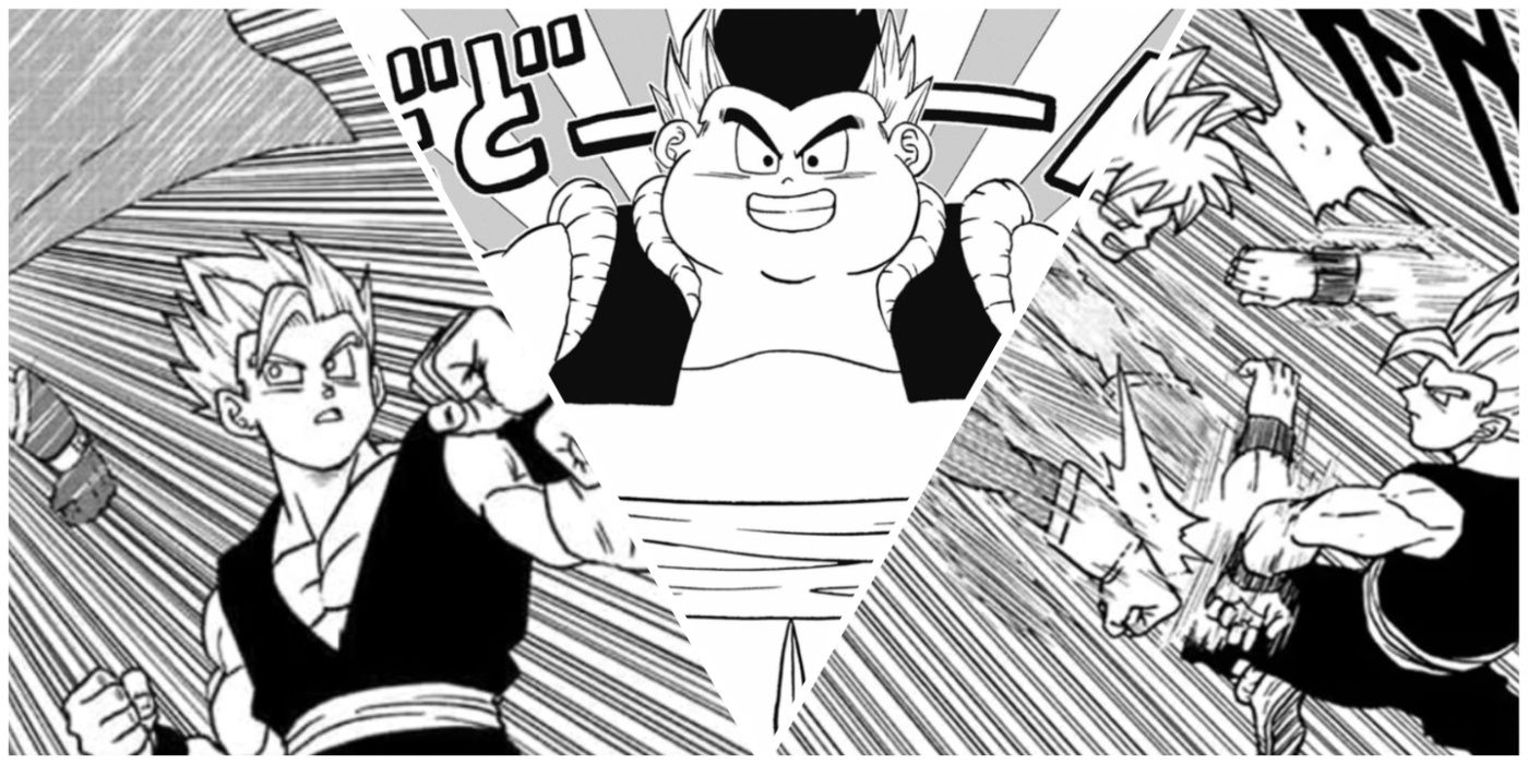 Gohan and Gotenks spar together in Dragon Ball Super manga.