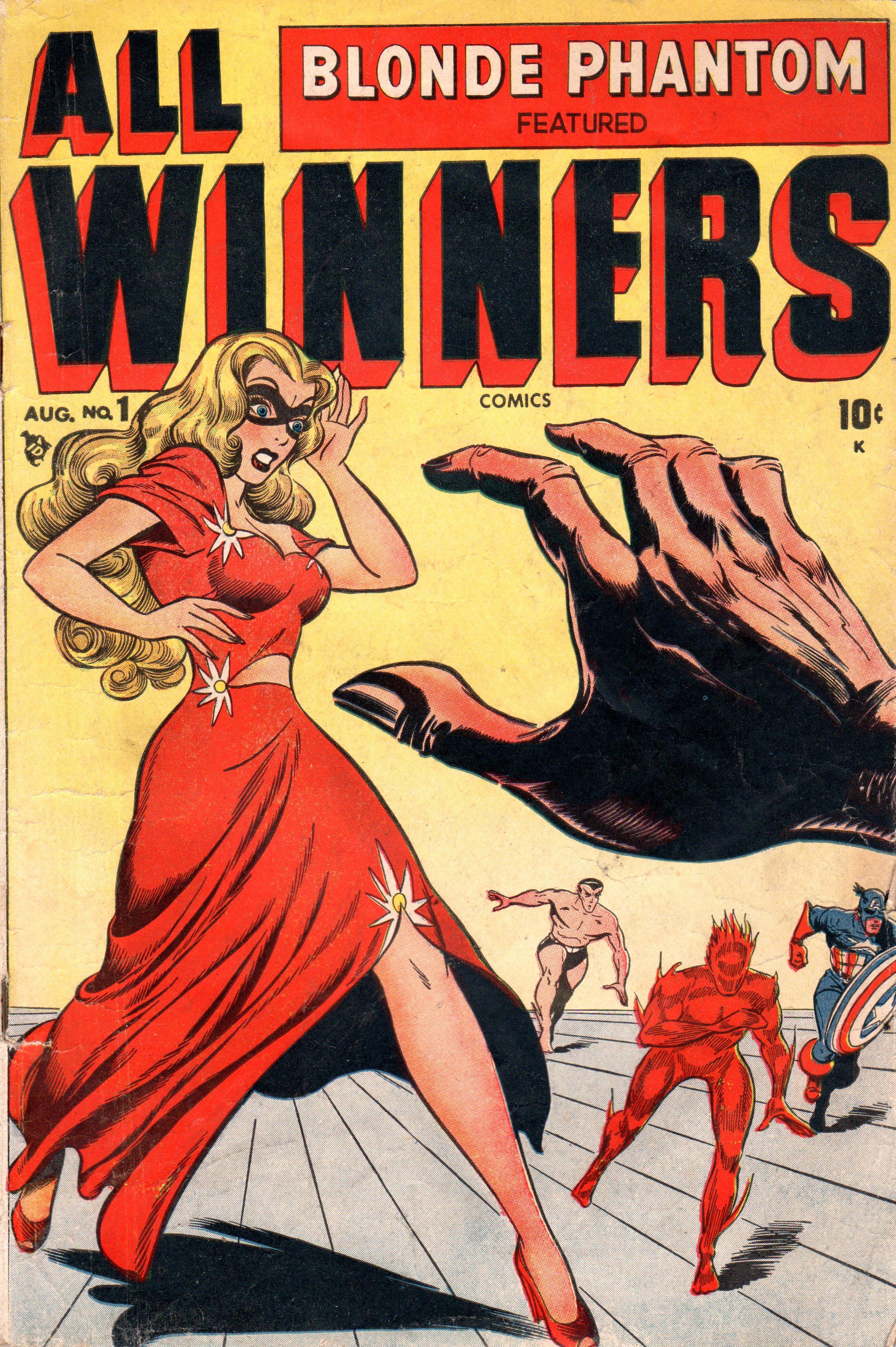 The cover of 1948's All-Winners Comics #1