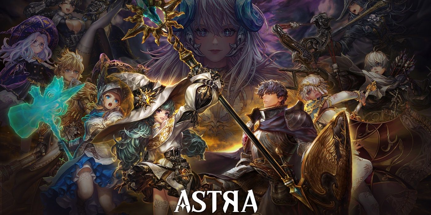 Astra Knights of Veda promo image showing the protagonists of the game.