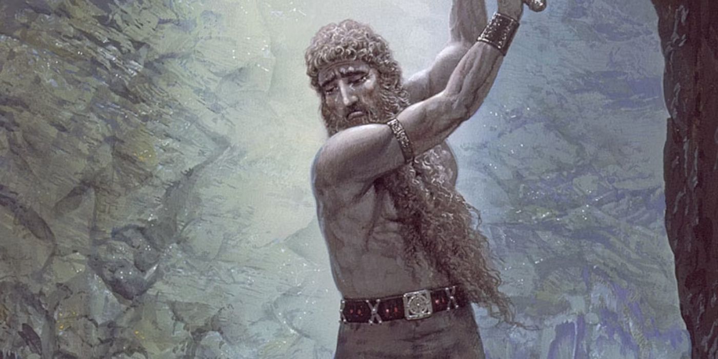 Aule of the Valar prepares to destroy his Dwarf creations (1)