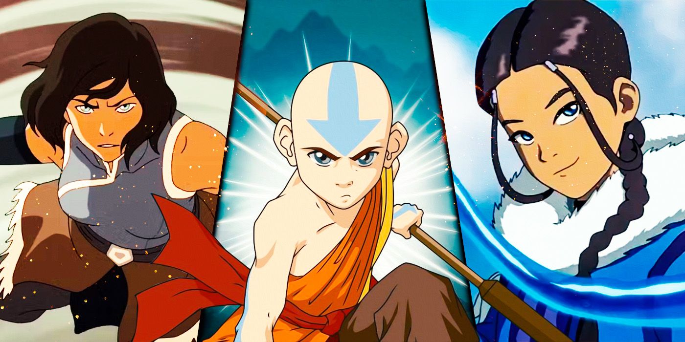 Avatar' Aang, Katara and Korra