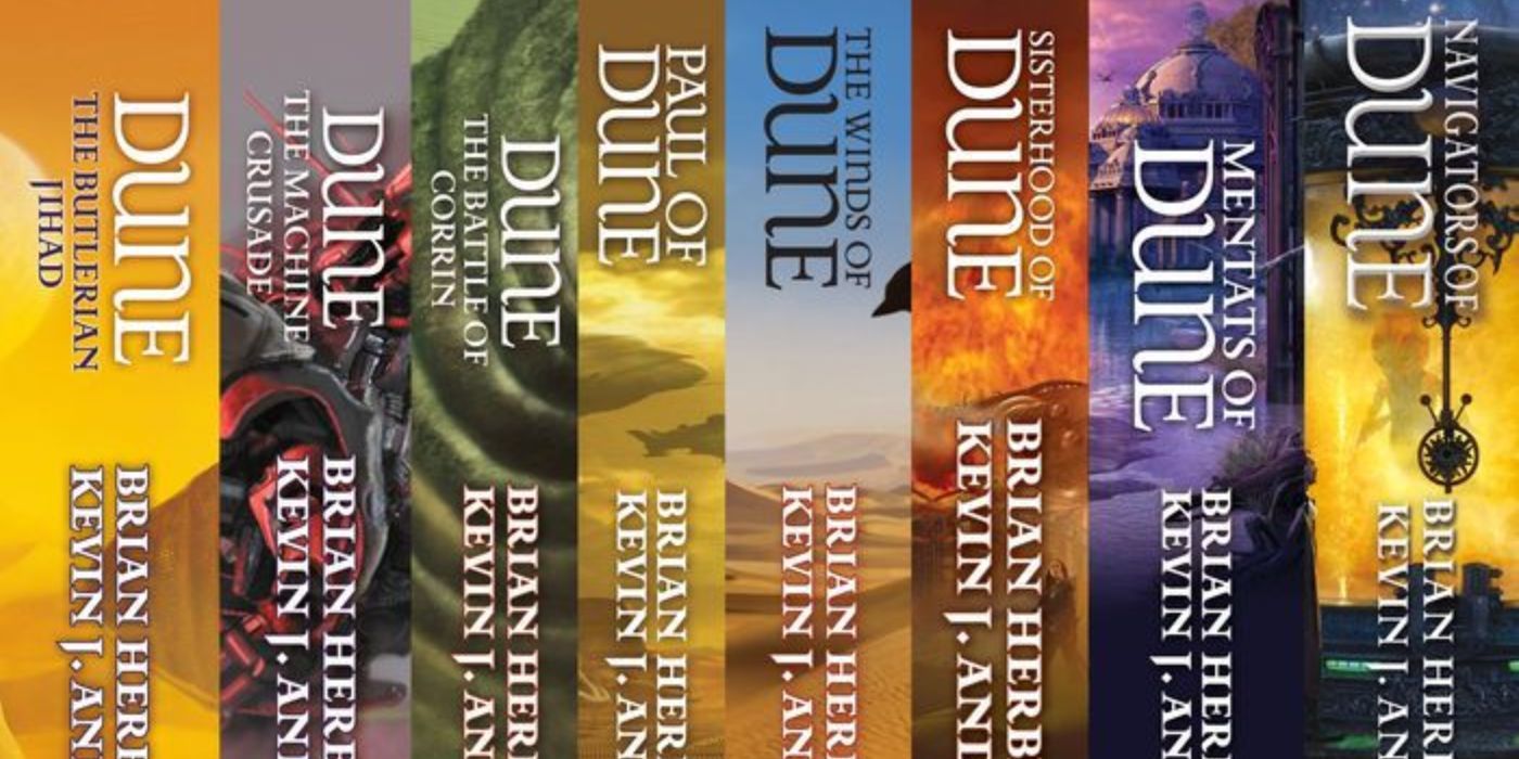 Os romances de Brian Herbert Dune.