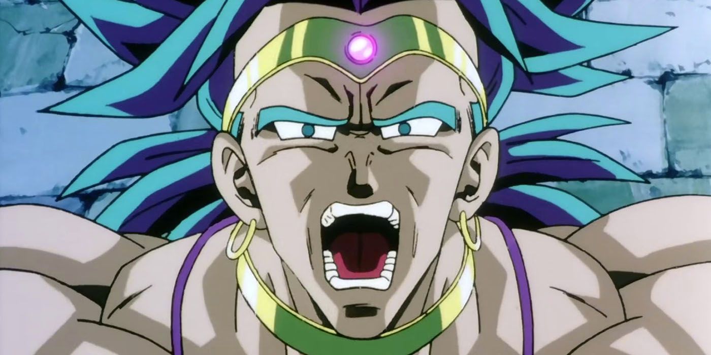 Broly is about to turn Super Saiyan in Dragon Ball Z Broly the Legendary Super Saiyan
