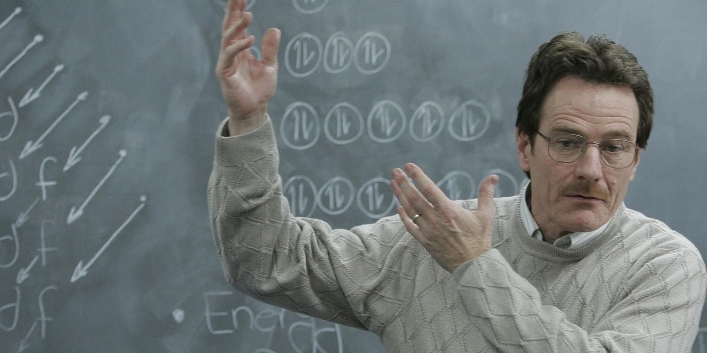 Bryan Cranston as Chemistry teacher Walter White in Breaking Bad
