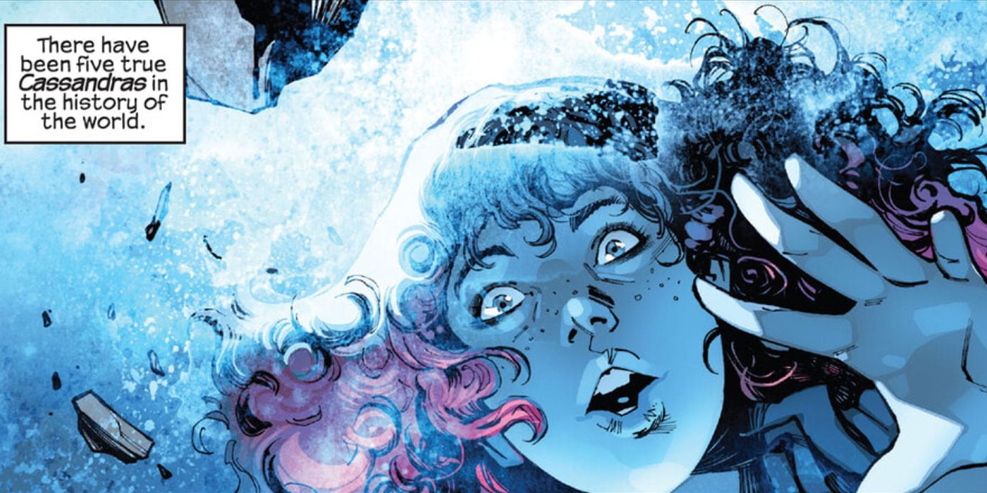 Cassandra from Marvel's G.O.D.S. comic